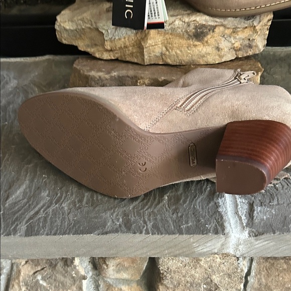 Vionic Beige Suede Ankle Booties - Picture 4 of 6